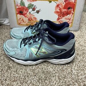 New Balance Aqua and Navy Women's Running Sneakers
